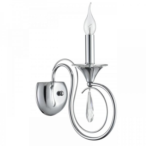 8032/1W CLASSI LN26 металл/хрусталь, хром/прозрачный Бра E14 1*40W 220V LAOKA