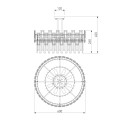 Потолочная люстра Bogates Lago 330/9 Strotskis