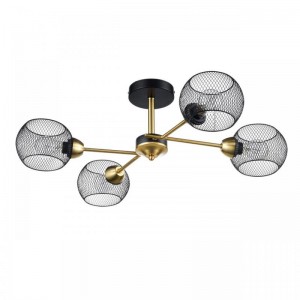 8247/4C COUNTY LN25 черный/бронза, металл Люстра потолочная Е27 4*60W 220V TUNARA