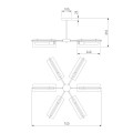 Потолочная люстра Eurosvet Trompeta 70144/6 хром