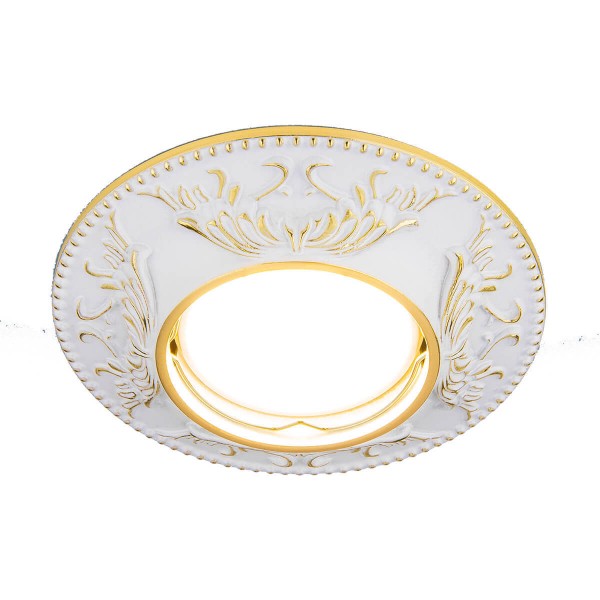 Встраиваемый светильник Elektrostandard 7217 MR16 WHG белый/золото a030423