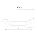 Подвесная люстра Eurosvet Calyx 60168/6 латунь