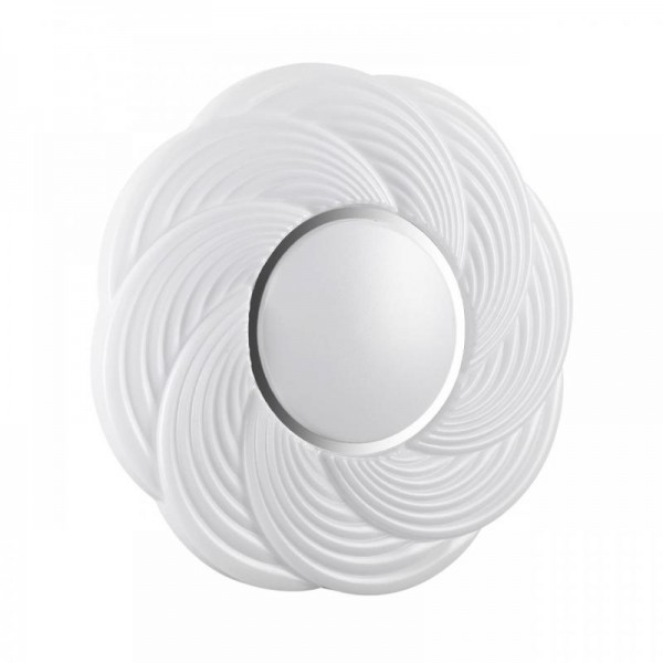 7687/DL PALE SN Светильник пластик/белый/серебристый LED 48Вт 4000К D390 IP43 BIGO