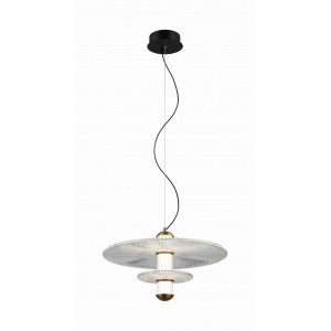 8438MDM-2M BK+GD BLACK+CLEAR (1) Люстра NW