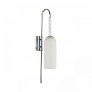 8270/1W NEOCLASSI хром/белый, металл/стекло Бра Е14 1*40W 220V TRACY