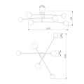 Потолочная люстра Eurosvet Netz 30181/6 хром