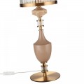 5414/1TA MODERN ODL_EX26 античная бронза/терракот/бежевый/металл/керамика Настольная лампа E14 1*40W TERRA
