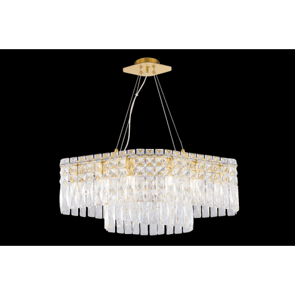 5638P/10A PLATING BRASS+CLEAR (1) Люстра NW