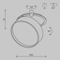 Встраиваемый светильник Technical DL024-18W3K-BMG