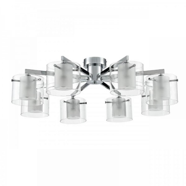 8261/8C MODERNI LN26 металл/стекло, хром/прозрачный Люстра потолочная E14 8*40W 220V VERDI