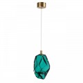7110/4LA L-VISION ODL25 Подвесной светильник зеленый/бирюз. стекло/металл IP20 LED 4W 300Лм 3000K 200° 220V GEMME