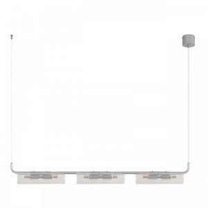 8258/6 SUSPENTIONI LN26 серебро/прозрачный, металл/стекло Подвес G9 6*20W 220V TORONTO