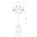 Торшер Eurosvet 12505/3F античная бронза Strotskis