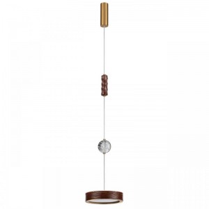 5450/32LB L-VISION ODL_EX26 коричневый/античная бронза/металл/керамика/хрусталь/акрил Подвес LED x 32W 2000К/3000K/4000K/переключ. RIVERA