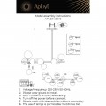 Подвесная люстра Aployt Feliche APL.334.03.10