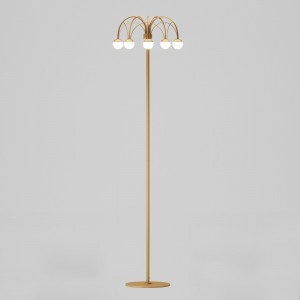 Напольный светодиодный светильник с регулировкой цветовой температуры 90194 золото