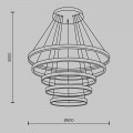 Подвесной светодиодный светильник Maytoni Rim MOD058PL-L200BK