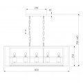 Подвесная люстра Eurosvet Crate 70122/5 черный