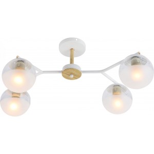 Потолочный светильник Mirastyle MH-5071/4 WH+WOOD