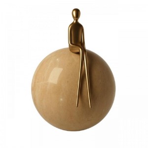 7011/5WLU L-VISION УЦЕНКА ODL25 231 Настенный светильник латунь/камень ГЛЯНЕЦ IP20 LED 1*5W 3000K 220V CONFUCIUS