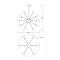 Подвесная люстра Freya Planets FR5200PL-09FG
