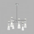 8268/6 NEOCLASSI хром/белый/прозрачный, металл/керамика/стекло Люстра Е14 6*40W 220V EMILY