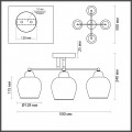 Потолочная люстра Lumion Moderni Desiree 5224/4C