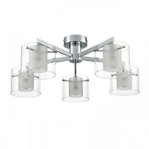8261/5C MODERNI LN26 металл/стекло, хром/прозрачный Люстра потолочная E14 5*40W 220V VERDI
