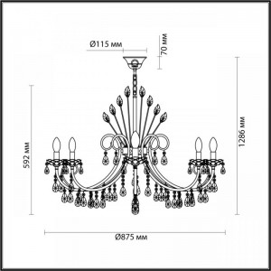 Подвесная люстра Odeon Light Hall Versia 4977/10