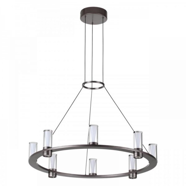 7143/55L HIGHTECH ODL26 Подвесной светильник  черный gun powder/акрилл/металл IP20 LED 45W 4260Лм 3000K 180° 220V DEFANCE