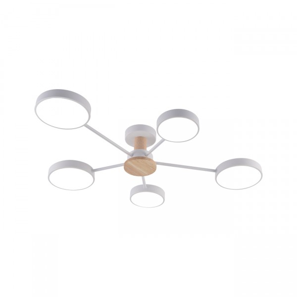 Светильник Mirastyle MH-3286/5 WH+WOOD