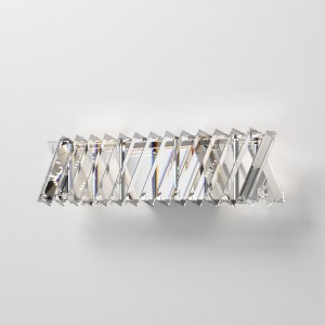 Настенный светильник с хрусталем 101005 LED никель хрусталь Strotskis