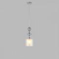 8292/1A MODERNI хром/белый/прозрачный, металл/стекло/хрусталь Подвес E27 1*60W 220V GANNA