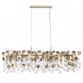 5104/8A CLASSIC ODL26 золотистый/прозрачный металл/стекло Люстра горизонтальная E14 8*40W 220В IP20 COINS