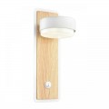 8263/1W COMFI LN26 металл, белый/дерево Бра GX53 LED 1*7W 220V LELAND
