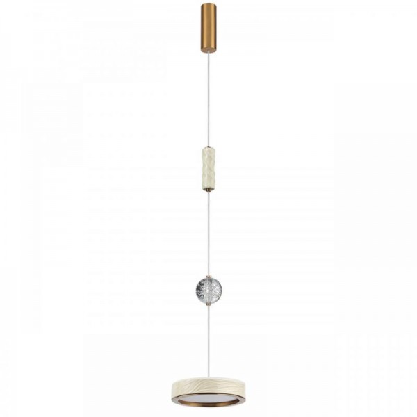 5450/32L L-VISION ODL_EX26 молочный/античная бронза/металл/керамика/хрусталь/акрил Подвес LED x 32W 2000К/3000K/4000K/переключ. RIVERA