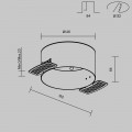 Аксессуар для безрамочной установки светильника Maytoni Technical DLA032-TRS12-W