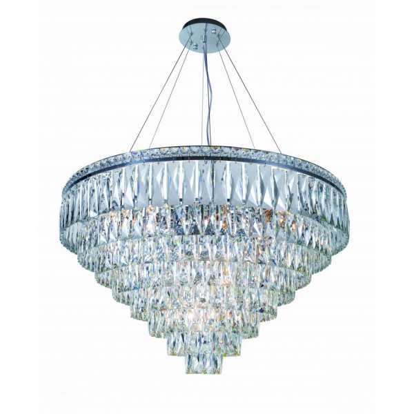 2785R/18A CHROME+CLEAR (1) Люстра (в 2-х коробках) NW