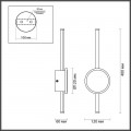 Настенный светодиодный светильник Odeon Light Hightech Stilo 4256/12WL