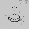 Встраиваемый светодиодный светильник Maytoni Technical Move DL060-9W3-4-6K-TRS-W