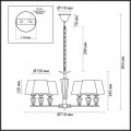 Подвесная люстра Lumion Neoclassi Loraine 3733/6