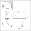 Настенный светодиодный светильник Odeon Light Hightech Smart shelf 4202/6WL