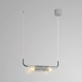 8258/2 SUSPENTIONI LN26 серебро/прозрачный, металл/стекло Подвес G9 2*20W 220V TORONTO