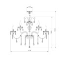 Подвесная люстра Bogates 124/10+5 Strotskis