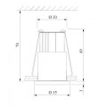 Встраиваемый светодиодный светильник Elektrostandard 15269/LED черный a056022