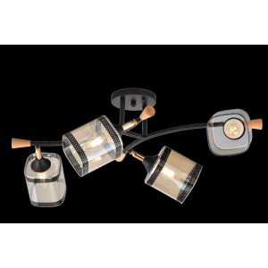 5082/4 BK+WOOD (4) Люстра (RL) 5082/4 BK+WOOD (4) Люстра (RL)