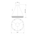 Подвесной светодиодный светильник Eurosvet Imperio 90241/1 черный/ золото Smart