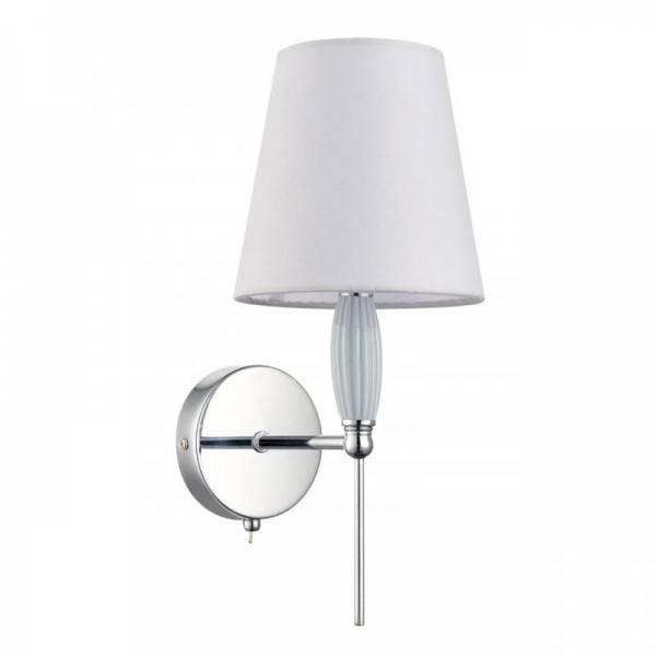 8279/1W CLASSI хром/серый, металл/керамика/текстиль Бра Е14 1*40W 220V KARMEN