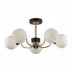 5642/5C COMFI LN23  чёрный, золотой Люстра потолочная E27 5*60W 220V BLISS