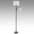 8042/2FY MODERNI LN25 365 черный/белый, металл/текстиль Торшер Е27 1*60W + Е14 1*40W 220V KAYA